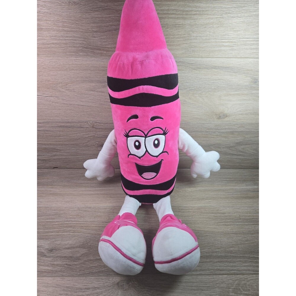 Crayola Experience Plush Wild Strawberry Pink Crayon 24” 2015 Stuffed Toy